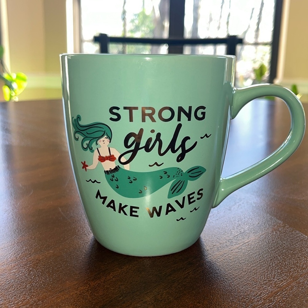 Oversized Mermaid Mug STRONG GIRLS MAKE WAVES from Cracker Barrel